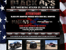 Tablet Screenshot of blackopsbumpers.net